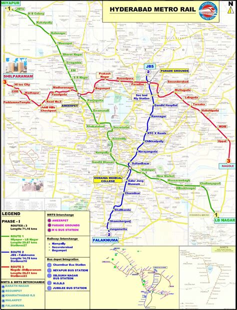 Hyderabad Metro Rail Map | This is the route map of Hyderaba… | Flickr