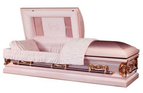 'Mother' Casket Pink Finish with Pink Velvet Interior - Metal Casket ...