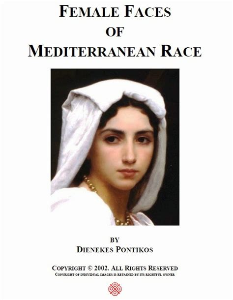 Libros referentes a la Tercera Posición: Female faces of mediterranean race