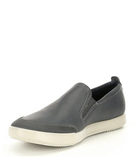 ECCO Men's Collin 2.0 Leather Slip On | Dillard's | Leather slip ons ...