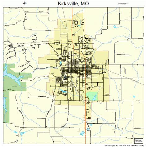 Kirksville Missouri Street Map 2939026