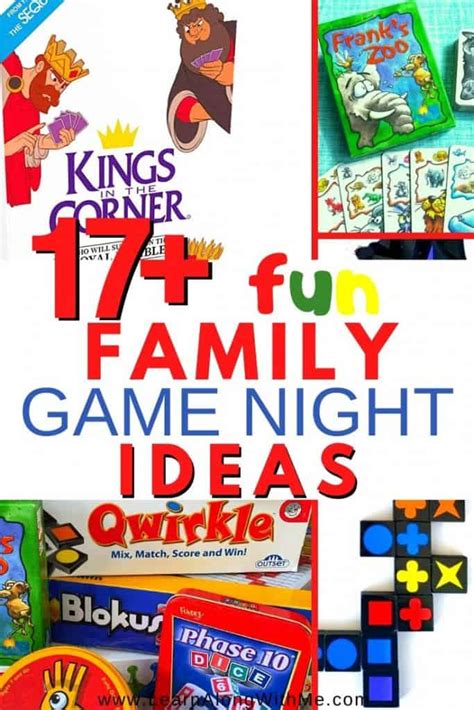 17+ Fun Family Game Night Ideas [board games and more!] - Learn Along ...