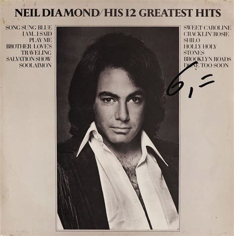 Neil Diamond - His 12 Greatest Hits (1974, Vinyl) | Discogs