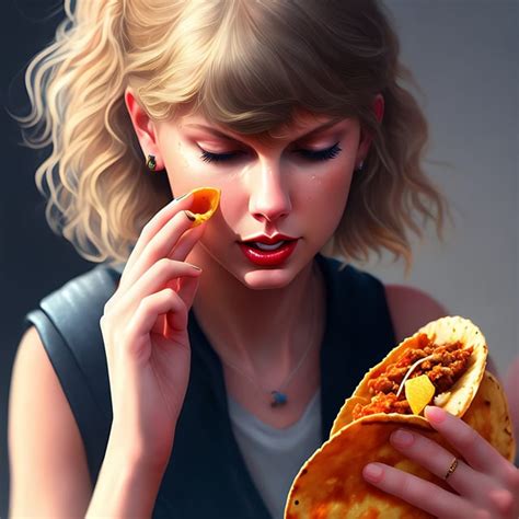 Taylor Swift Eating Tacos : r/Aiimages