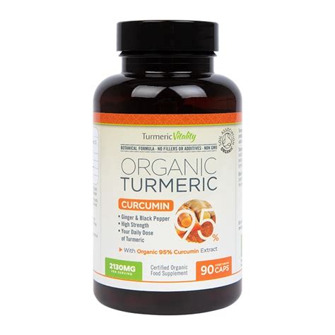 Turmeric Vitality Organic Turmeric Curcumin95 Capsules | Holland & Barrett