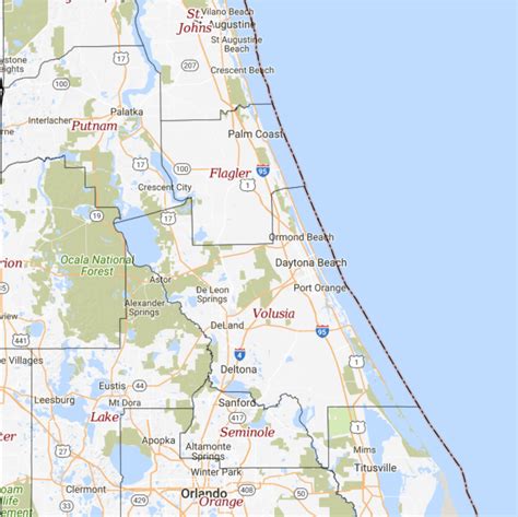 Map Of Volusia County Florida - Maping Resources