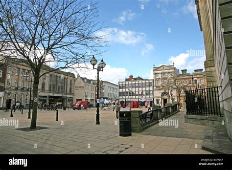 The Market Square, Stafford town centre Stock Photo - Alamy