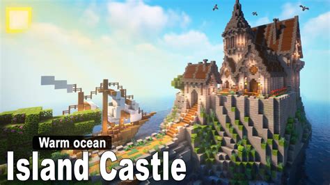 Minecraft: How to build an Island Castle + Interior | Tutorial [part2 ...