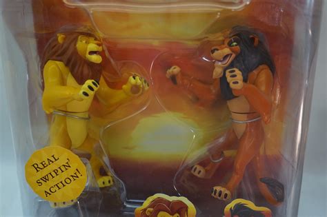 DISNEY LION KING TOY ACTION FIGURES SET FIGHT TO THE FINISH SIMBA SCAR ...