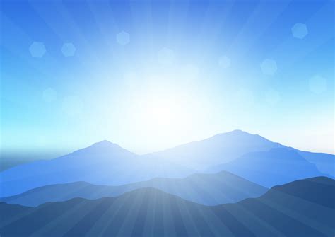 Sunny mountain landscape 678082 Vector Art at Vecteezy