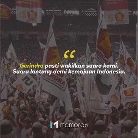 25 Slogan Gerindra Partai Gerakan Indonesia Raya, Bentuk Dukungan ...