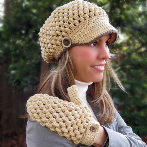 crochet puff stitch hat - Google Search | Gorro de crochê, Modelos de ...