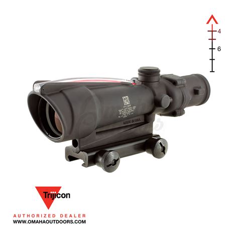 Trijicon ACOG Rifle Scope 3.5-35 Red Chevron .308 Illuminated TA51 Mount TA11E - Omaha Outdoors