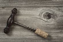 Vintage Corkscrew Attached To Cork Free Stock Photo - Public Domain Pictures