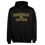 Oregon Ducks Standard Stack Pullover Hoodie - Black