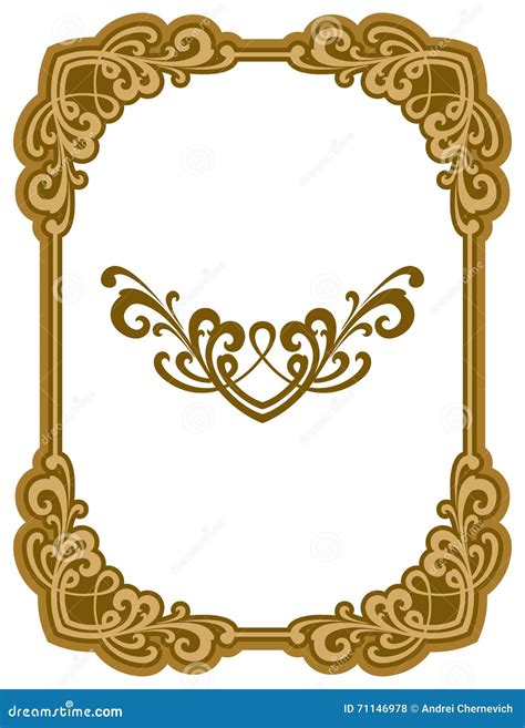 Decorative Award Frame. Design Element Stock Vector - Illustration of ...