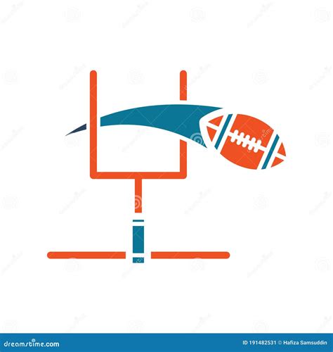 American Football Touchdown. Vector Illustration Decorative Design Stock Vector - Illustration ...