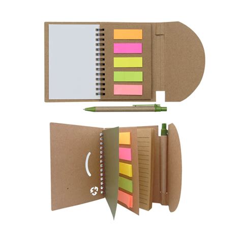 Eco Sticky Notepad with Pen – Sticky Memo Pad | Customized Sticky Notes ...