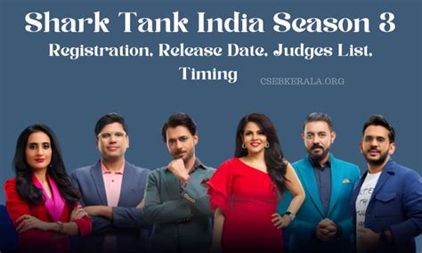 Shark Tank India Season 3 Registration, Release Date, Judges List, Timing