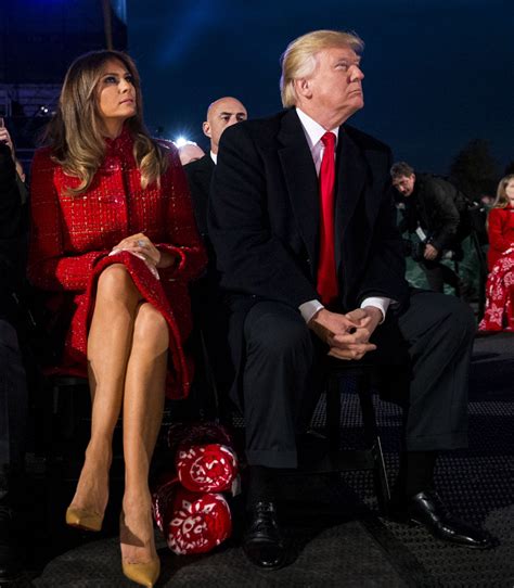 Melania Trump’s Christmas Tree Lighting Outfit Included 5-Inch Heels ...