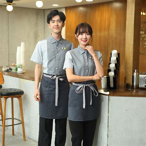 OEM Wholesale Waitress Uniforms Chef Jacket Bar Waiter Coat Hotel Uniform - Polo Shirt and Work ...