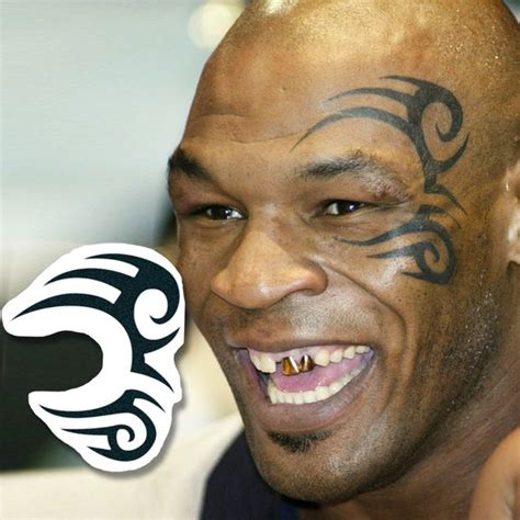 Mike Tyson Tribal Temporary Tattoo Mike Tyson Tattoo / Mike | Etsy