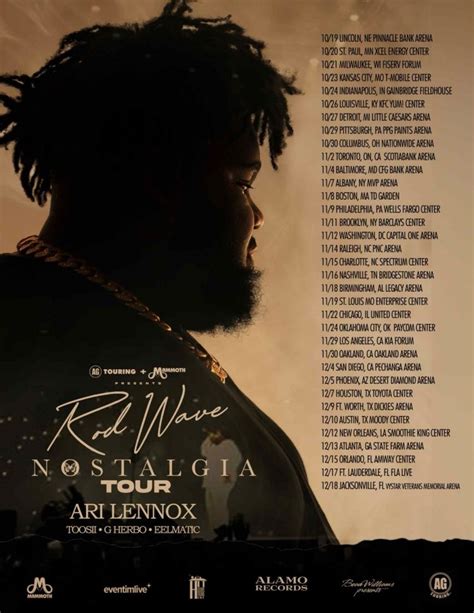 Rod Wave Announces 'Nostalgia' Arena Tour with Ari Lennox, Toosii ...