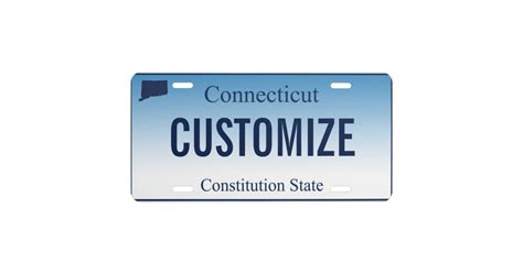 Connecticut Custom License Plate | Zazzle