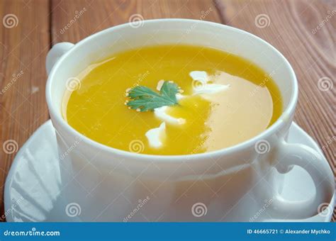 Sopa de calabaza stock image. Image of colorful, soup - 46665721