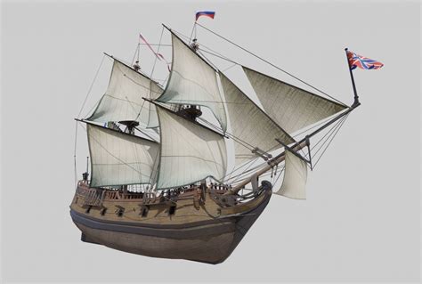 Ship of Vitus Bering St Peter 3D asset | CGTrader