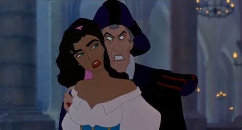 When Frollo was with Esmeralda in this scene,what was the last thing he said to her as he was ...