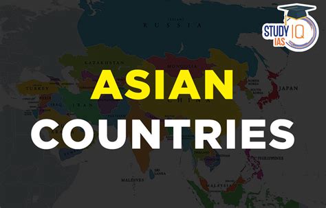 Asian Countries List, Map, Capitals, Regions, Name, Currency