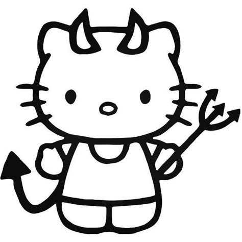 Evil Hello Kitty Evil Hello Kitty Drawings How To Draw A