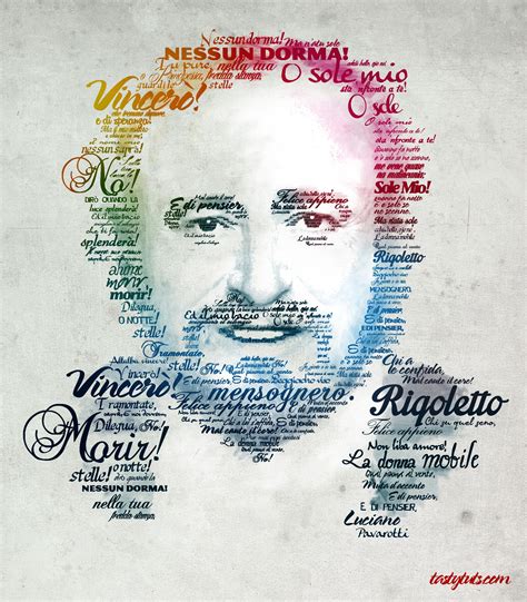 Create a Typographic Portrait In Adobe Photoshop - Pavarotti http ...