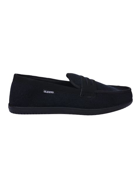 Buy online Liberty Black Canvas Slip On Loafers from Casual Shoes for ...