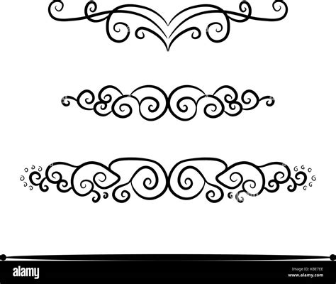 vintage footer set vector symbol icon design. Beautiful illustration Stock Vector Art ...