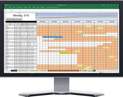 Call center workforce management excel template - nelohc