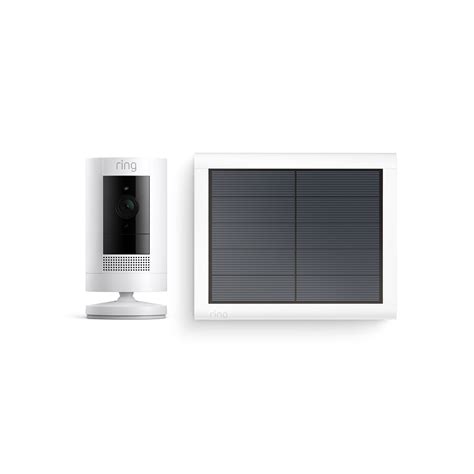 Ring Stick Up Camera Battery & Solar Panel l Wireless Outdoor Security Camera & Accessory l Ring