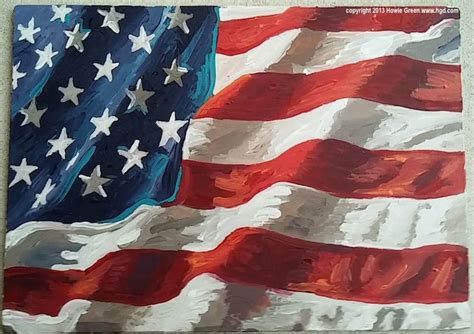 American flag painting | American flag painting, American flag art ...