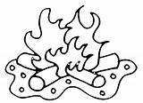 Campfire Coloring Pages  Coloring Home sketch template