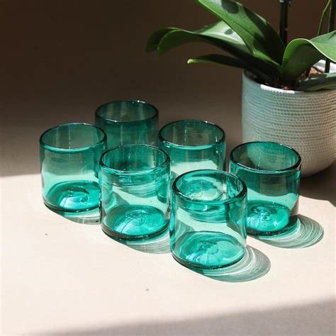 Colored Glassware - Etsy