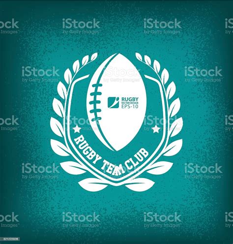 American Football Vintage Rugby Vector Stock Illustration - Download Image Now - Rugby - Sport ...
