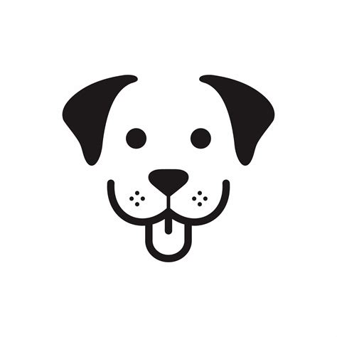 dog face logo 6720668 Vector Art at Vecteezy