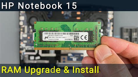 HP Notebook 15 RAM Upgrade & Install: Step-by-Step DIY Guide - YouTube