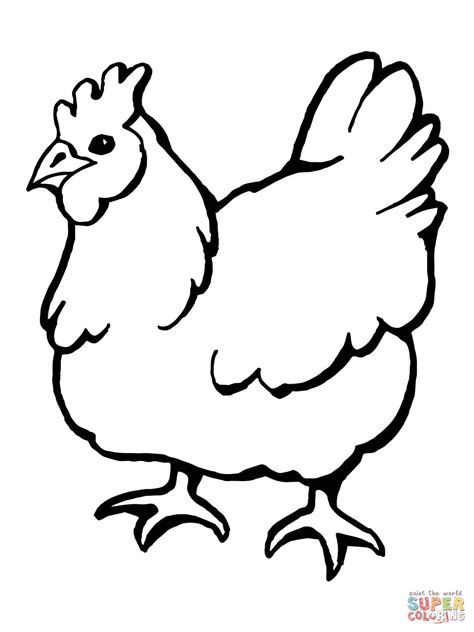 Line Drawing Chicken at GetDrawings | Free download