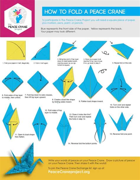 Folding Guides – Peace Crane Project