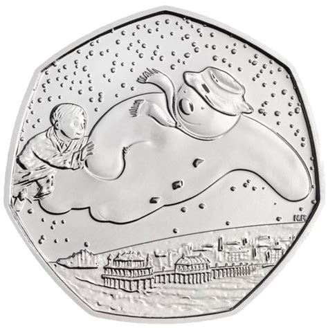 The Snowman 50p Coin 2018, 2019, 2020, 2021