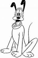 Pluto Coloring Pages Goofy Drawing Disney Face Drawings Clipartmag Baby  sketch template