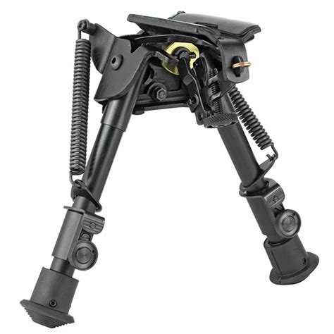 Harris S-BR Adjustable Bench Rest Height Swiveling Rifle Bipod Made in USA Harris 6"-9" Compact ...