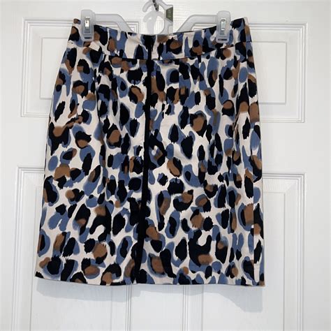 Valerie Bertinelli animal print pencil skirt 4 cotton | eBay